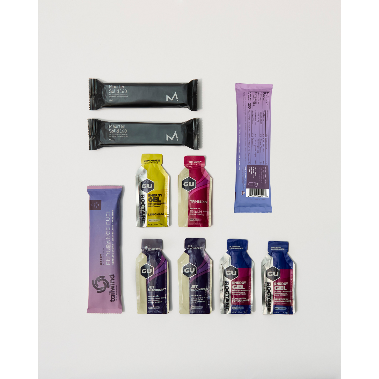 Gu-Maurten-Tailwind Berry Lemon Training Kit