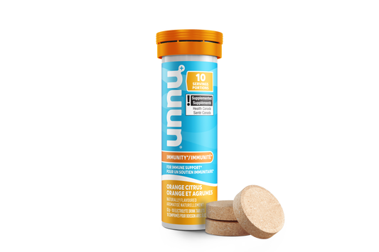 Nuun Immunity electrolyte tablet tube, Orange Citrus flavour