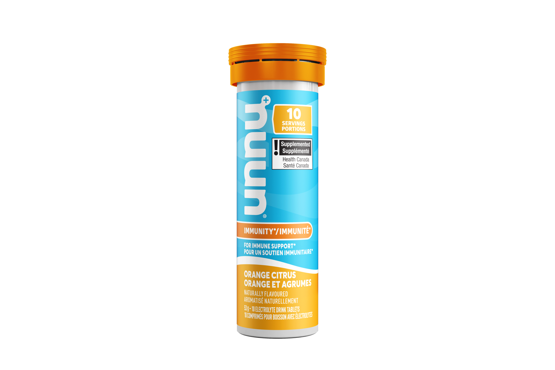 Nuun Immunity electrolyte tablet tube, Orange Citrus flavour