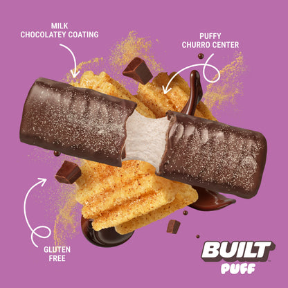 Graphic of Churros Built Puff Bar showing what's inside | Fuel Kit