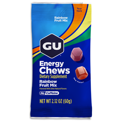 GU Energy Chews package for Rainbow Fruit Mix on a white background- Fuel Kit