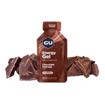 GU Energy Gel: Chocolate Outrage- 20 mg Caffeine