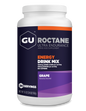 A canister of GU Roctane Energy Drink Mix in Grape flavor, with 24 servings.