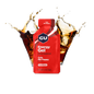 A packet of GU Energy Gel with the flavour Cola Me-Happy highlighted, containing 40 mg Caffeine, with images of cola in the background.
