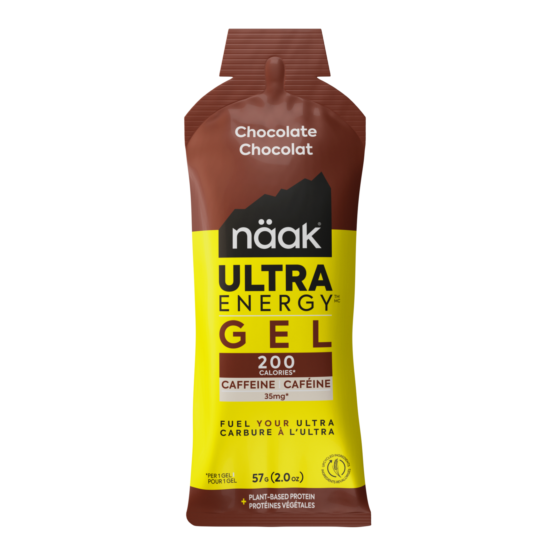 Näak Ultra Energy Gel front package in Chocolate available at Fuel Kit