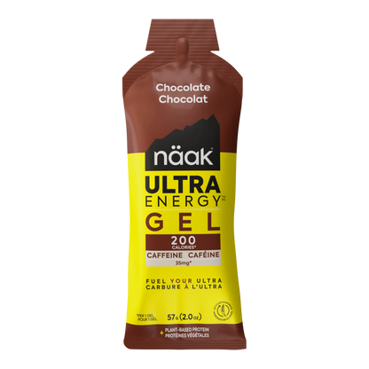 Näak Ultra Energy Gel front package in Chocolate available at Fuel Kit