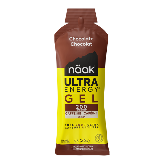 Näak Ultra Energy Gel front package in Chocolate available at Fuel Kit