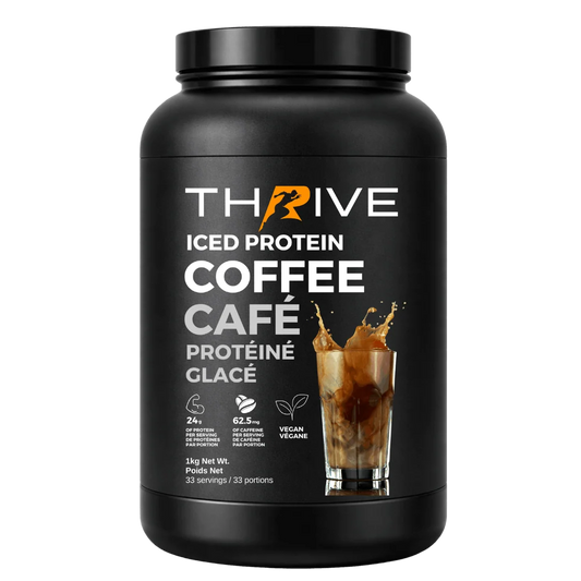 Cannister of Thrive Plant-based protein coffee | Fuel Kit