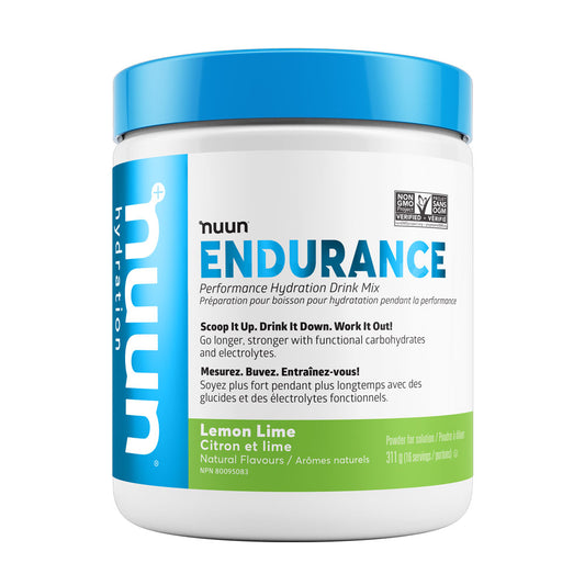 Nuun Endurance Performance Hydration Drink Mix container on a white background