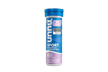 Nuun Grape Supplement supplement container  branding on a white background