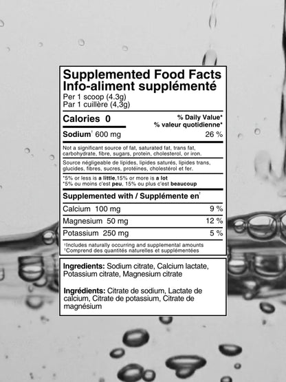 Olway Hydration Electrolyte Mix Supplemented Food Facts for Neutral Flavour | Fuel Kit
