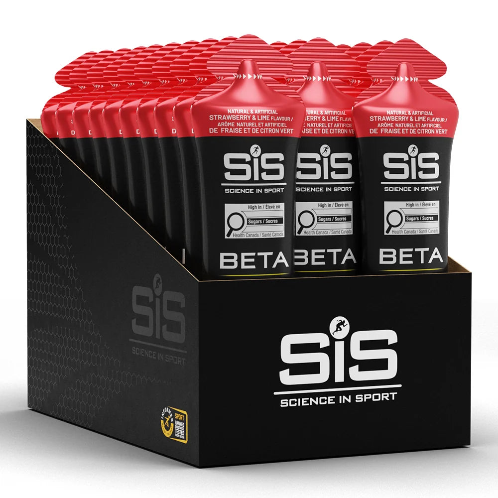 30 Pack Box of SiS Beta Fuel gel in Strawberry Lime Flavour | available at Fuel Kit