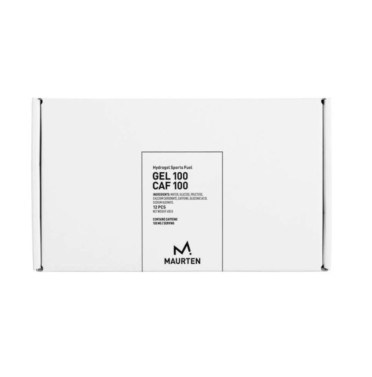 White box of Maurten Gel 100 Caf 100 available at Fuel Kit