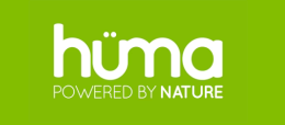 Huma nutrition logo with green background