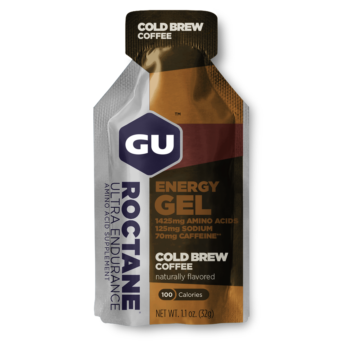 Gu Roctane Energy Gel in Cold Brew flavour available at Fuel kit
