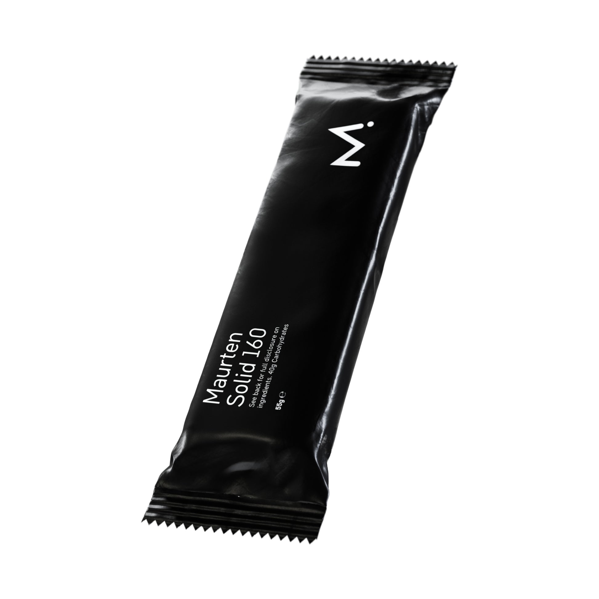 Maurten Solid Bar on an angle on a white background