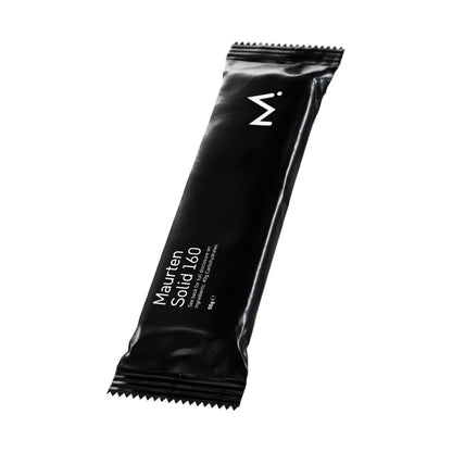 Maurten Solid Bar on an angle on a white background