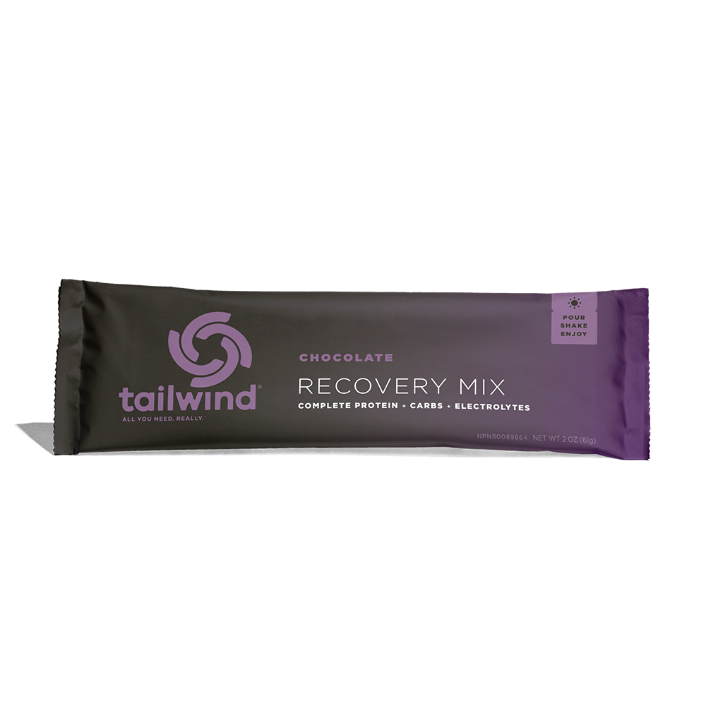 Tailwind Chocolate Recovery Mix packaging on a white background