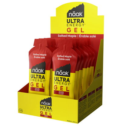 Box of Näak Ultra Energy Gel in Salted Maple available at Fuel Kit