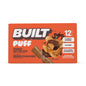 A box of 12 BUILT Puff peanut Butter Cup protein bars, available at Fuel Kit