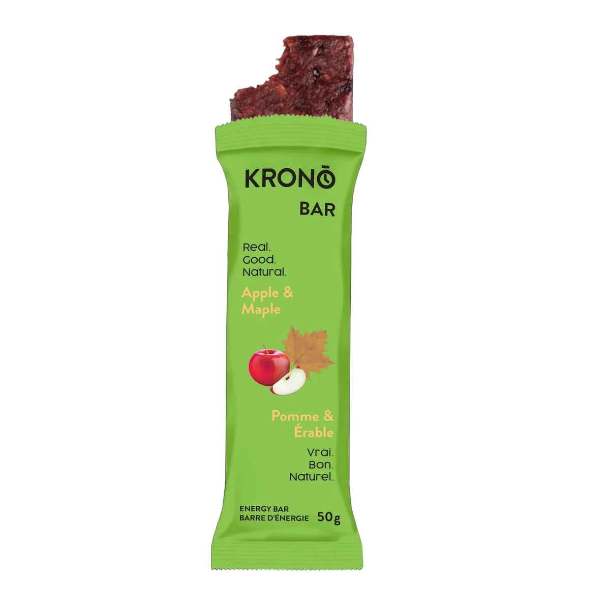 Krono Energy Bar Apple & Maple opened package with bar showing | Fuel Kit