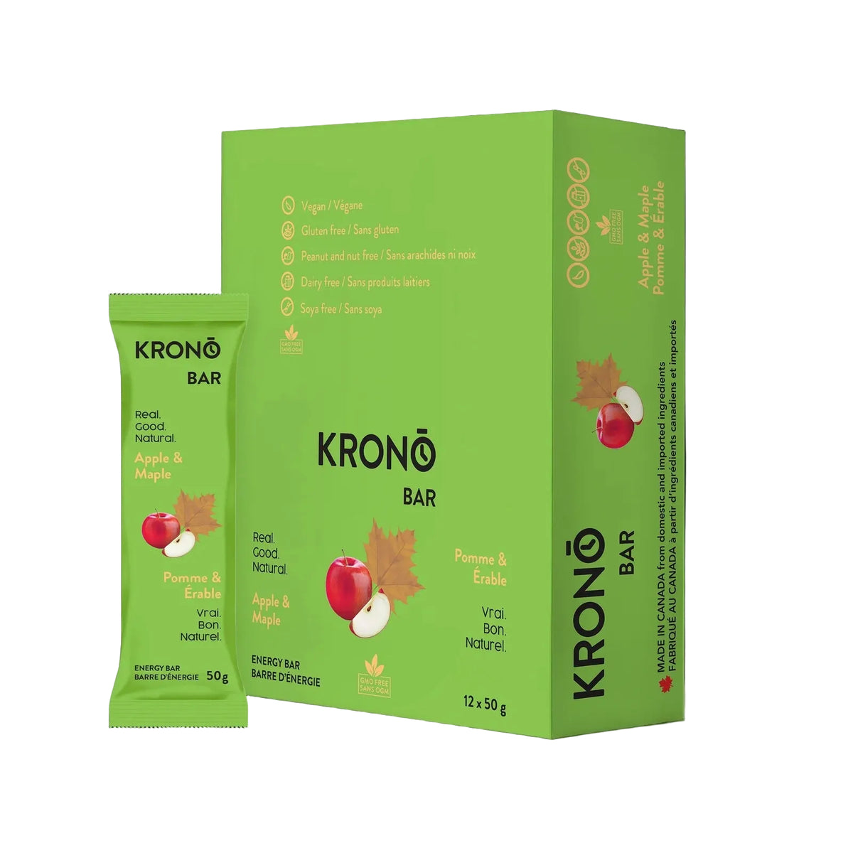 Box of Krono Energy Bars in Apple & Maple flavour | Fuel Kit