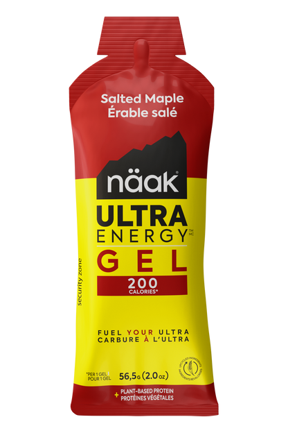 Näak Ultra Energy Gel front package in Salted Maple available at Fuel Kit