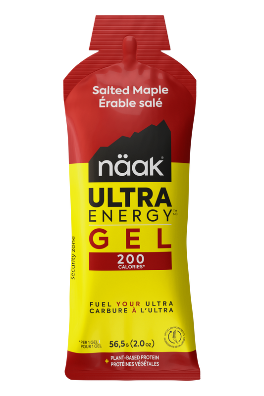 Näak Ultra Energy Gel front package in Salted Maple available at Fuel Kit